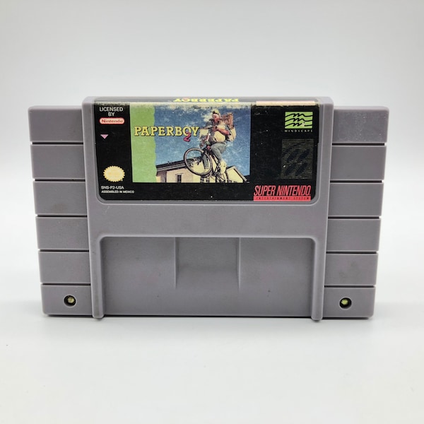 Paperboy 2 (Super Nintendo Entertainment System, 1991) Vintage Video Game, tested