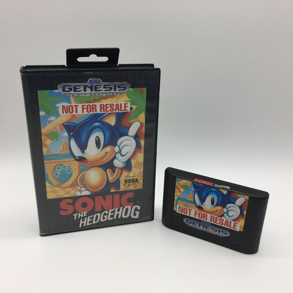 Sonic the Hedgehog sega Genesis 1991 NOT FOR RESALE Version 