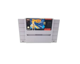 Star Fox, Super Nintendo SNES, 1993 | Super NES | Vintage video game cartridge