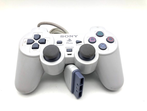 Sony Playstation 1 Controller Genuine/Official/OEM - Clear Black