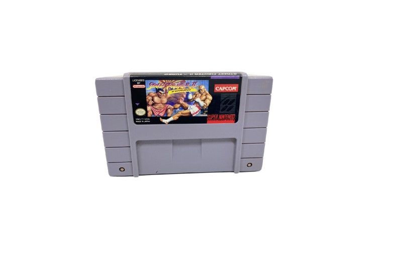 Super Street Fighter II Turbo SNES Cartridge - Capcom Fighting Game - Etsy