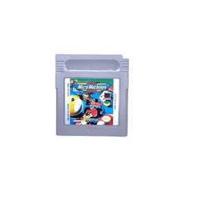 May include: A gray Game Boy Color cartridge with a blue, red, and yellow label that reads "Micro Machines" and features a cartoon image of a car and a pool ball.