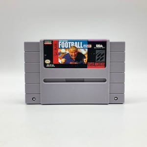 John Madden Football, Super Nintendo SNES, 1991 | Vintage Football Video Game | Original Cartridge, NFL