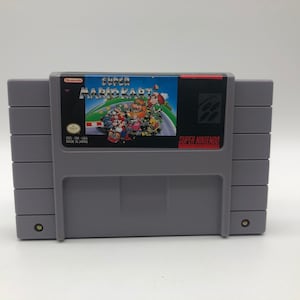 Super Mario Kart, Super Nintendo NES 1992 | SNES Vintage Video Game | Go-Kart, Super Mario