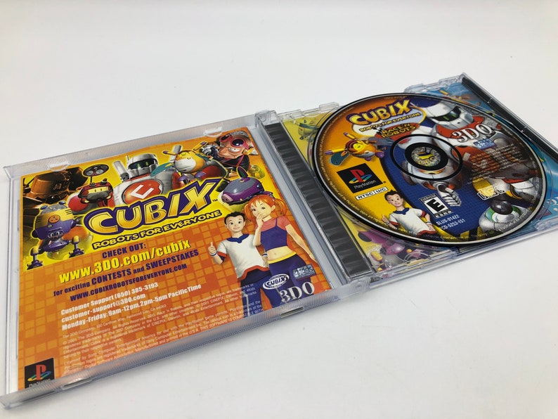 Complete Cubix: Robots for Everyone Race /'N Robots tested Sony PlayStation 1, 2000 Vintage Video Game