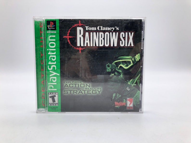 Tom Clancy's Rainbow Six (Sony PlayStation 1, 1999) Raro, Vintage, Videojuego, probado imagen 1