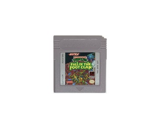 Teenage Mutant Ninja Turtles Fall Of The Foot Clan  1990 | Nintendo Gameboy | TMNT | Original Video Game Cartridge | Ninja Turtles