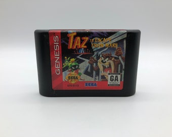 TAZ i Escape from Mars (Sega Genesis, 1994) Vintage-videospel, testat