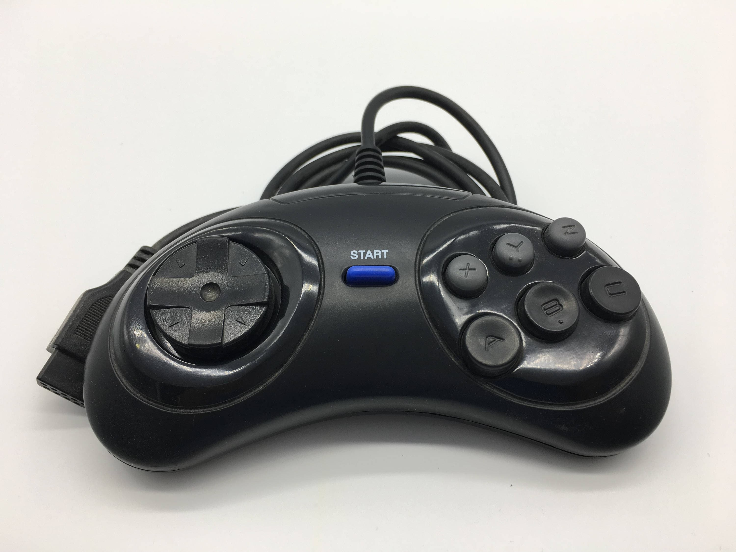 Conceit Worden dubbele Sega Genesis 6 Button Controller Game Pad Premium Black With - Etsy