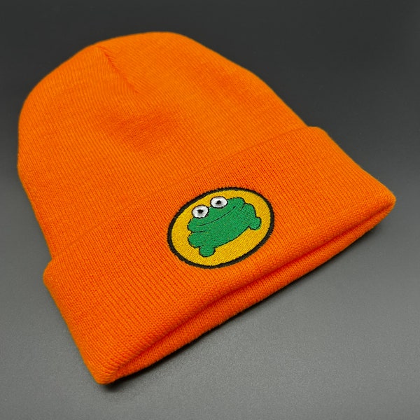 Parappa The Rapper Frog Knitted Beanie Hat, Playstation, Cosplay, Sombrero de invierno, PS1, PSONE