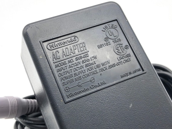 Super Nintendo Power Supply SNS-002 OEM AC Adapter - Etsy 日本