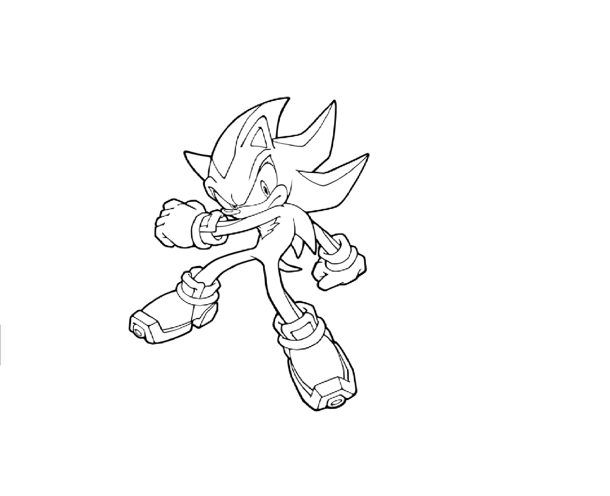 Shadow the Hedgehog Coloring Pages, 25 Shadow Coloring Pages Shadow-coloring-4  – Free Coloring Page Si…