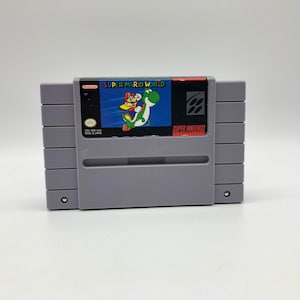 Super Mario World (Super Nintendo, 1994) Vintage Video Game Cartridge, tested