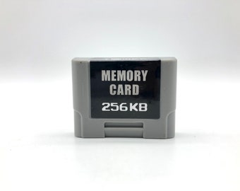 Nintendo 64 Memory Card, N64 Pak standard 256kb to save game progress
