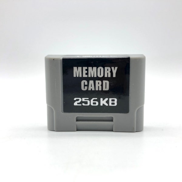 Nintendo 64 Memory Card, N64 Pak standard 256kb to save game progress, Free Shipping