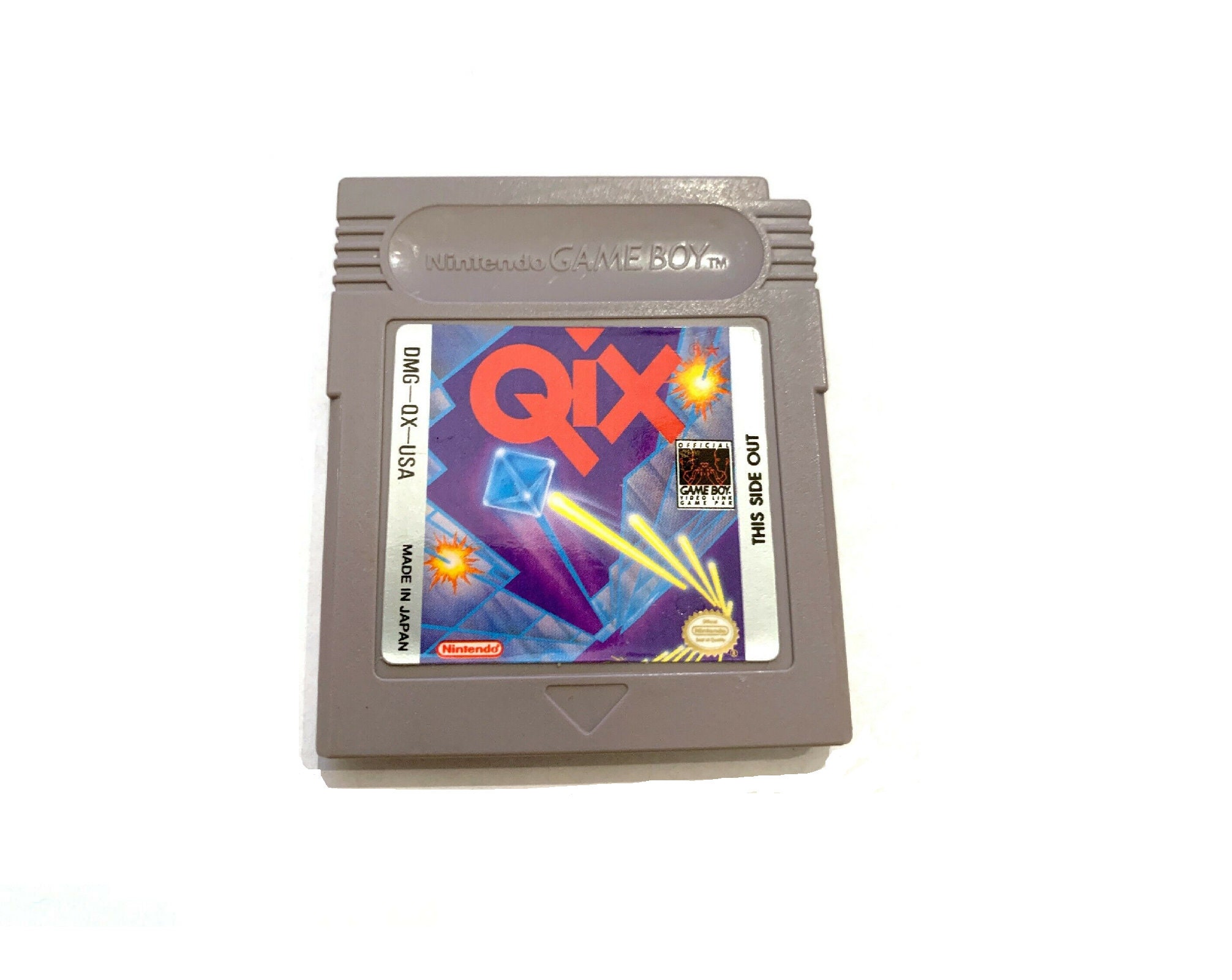 QIX 1990 Nintendo Game Boy Original Video Game Cartridge -