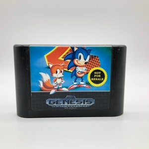 Sonic the Hedgehog 2  | Sega Genesis, 1992 | Original Vintage Video Game Cartridge