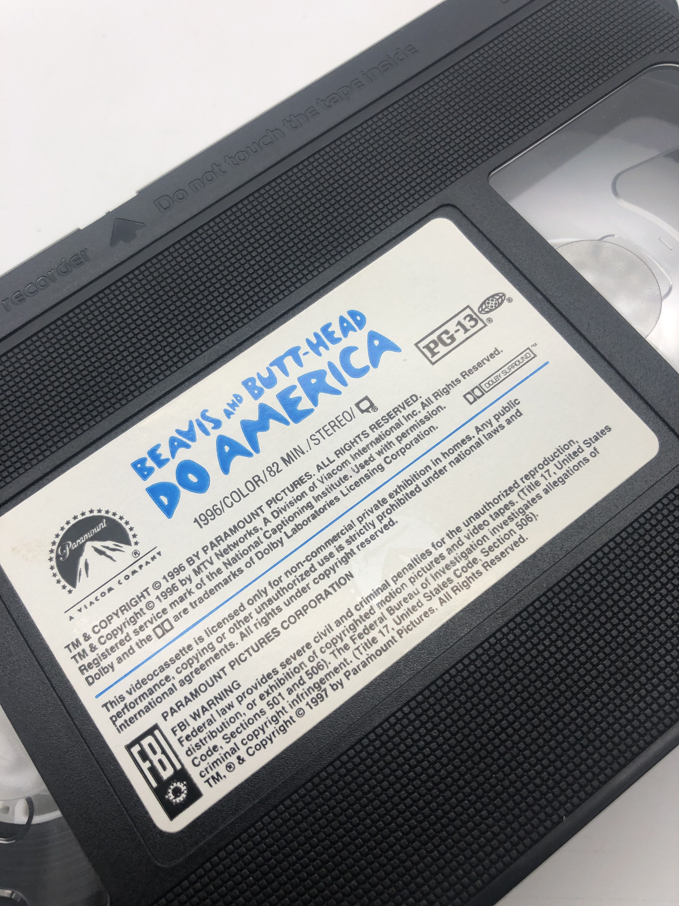 ビンテージ「ビーバス＆バットヘッド・ドゥ・アメリカ」VHSテープ 