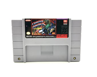 Captain America and The Avengers (Super Nintendo Entertainment System) Vintage Video Game, tested