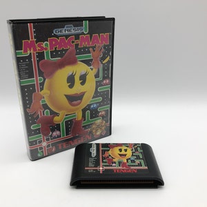Ms. Pac-Man (Sega Genesis, 1991) with original Case, Vintage Video Game, tested