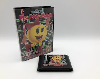 Ms. Pac-Man (Sega Genesis, 1991) with original Case, Vintage Video Game, tested