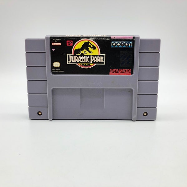 Jurassic Park, Super Nintendo Entertainment System, 1993 | SNES | Dinosaurs | Vintage Video Game