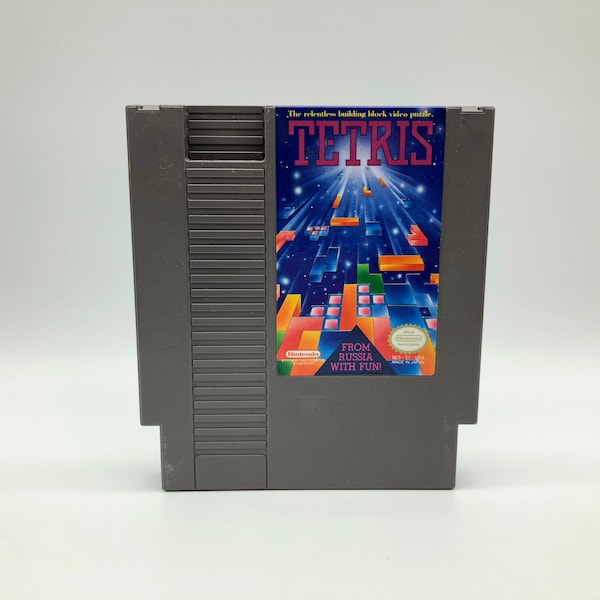 Tetris (Nintendo Entertainment System, 1989) Vintage Video Game, Tested, Free Shipping