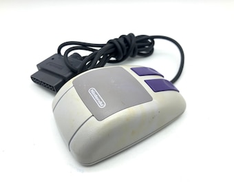 Super Nintendo Mouse SNS-016 1992 | SNES Gaming Gaming Entertainment System | For use with  Mario Paint
