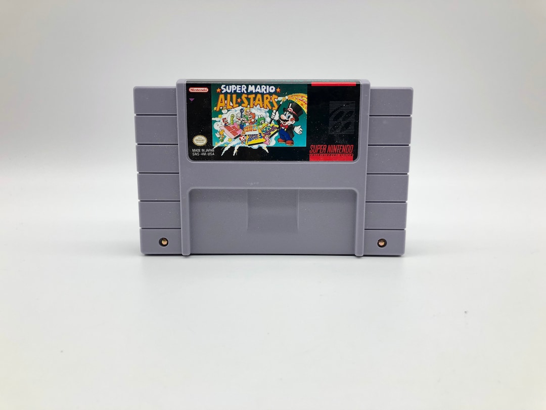 Super Mario All-stars, Super Nintendo, 1993 | SNES Cartridge - Etsy