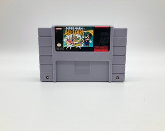 Super Mario All Stars, Super Nintendo, 1993 | Super NES, SNES, Mario Bros. 1, 2 and 3, Vintage Video Game Cartridge