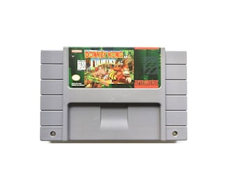 Donkey Kong Country, Super Nintendo SNES, 1994 | SNES | Original Vintage Video Game Cartridge