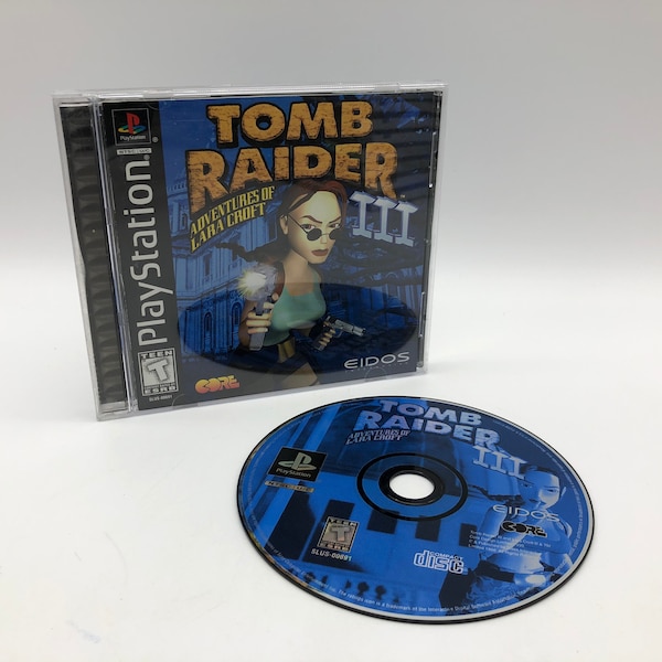 Tomb Raider iii, 2000 | Sony PlayStation 1, PSONE | PSX, Play Station | Original Game | Free Shipping