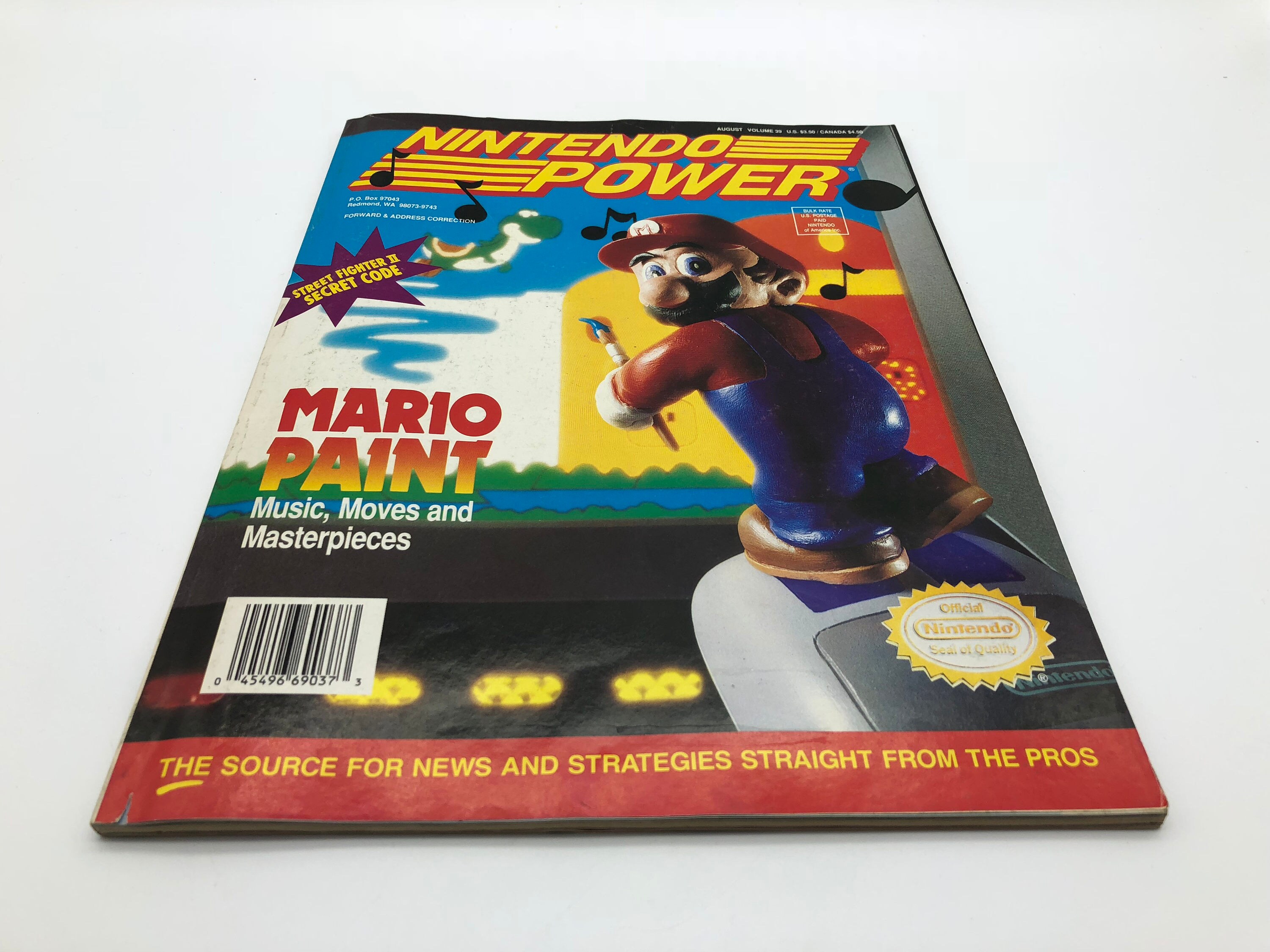 Nintendo Power Magazine Mario Paint August Vol 39 With Intact - Etsy New  Zealand