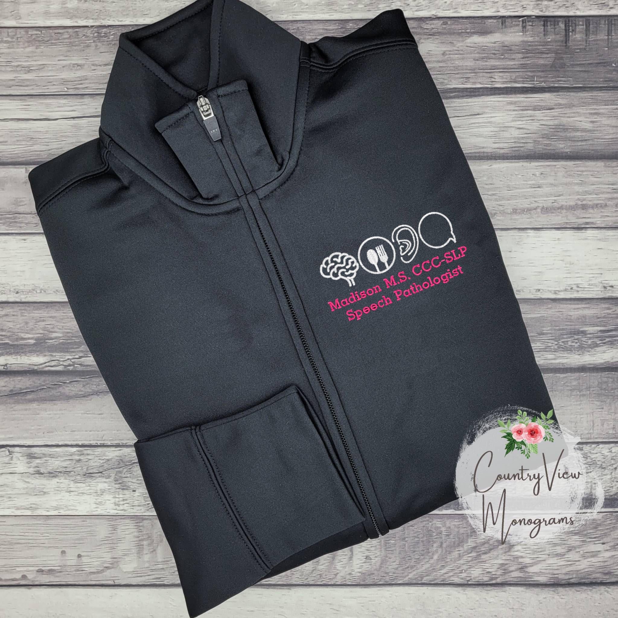 Speech Language Pathologist Icon Set Sportwick Fleece Lined Jacket 