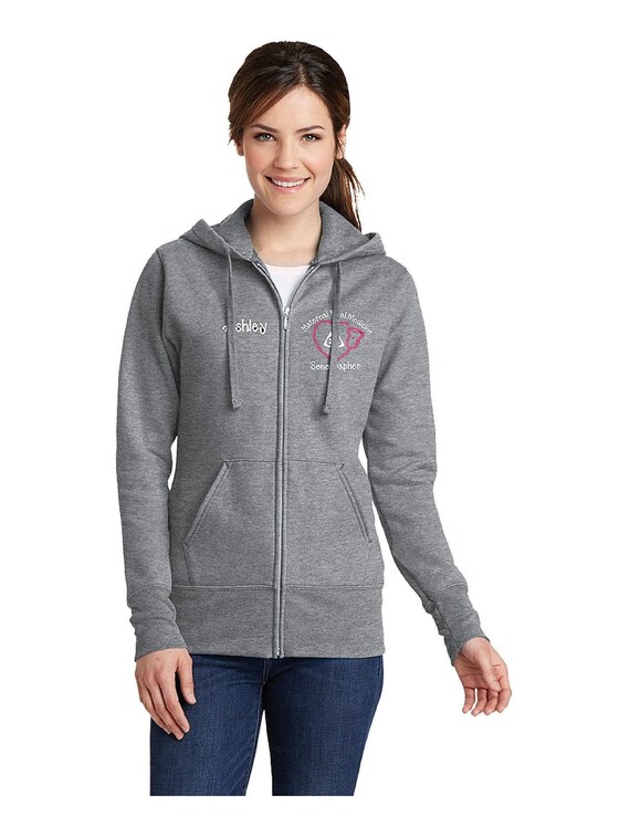 Ladies Maternal Fetal Medicine Sonographer-full Zip Hooded