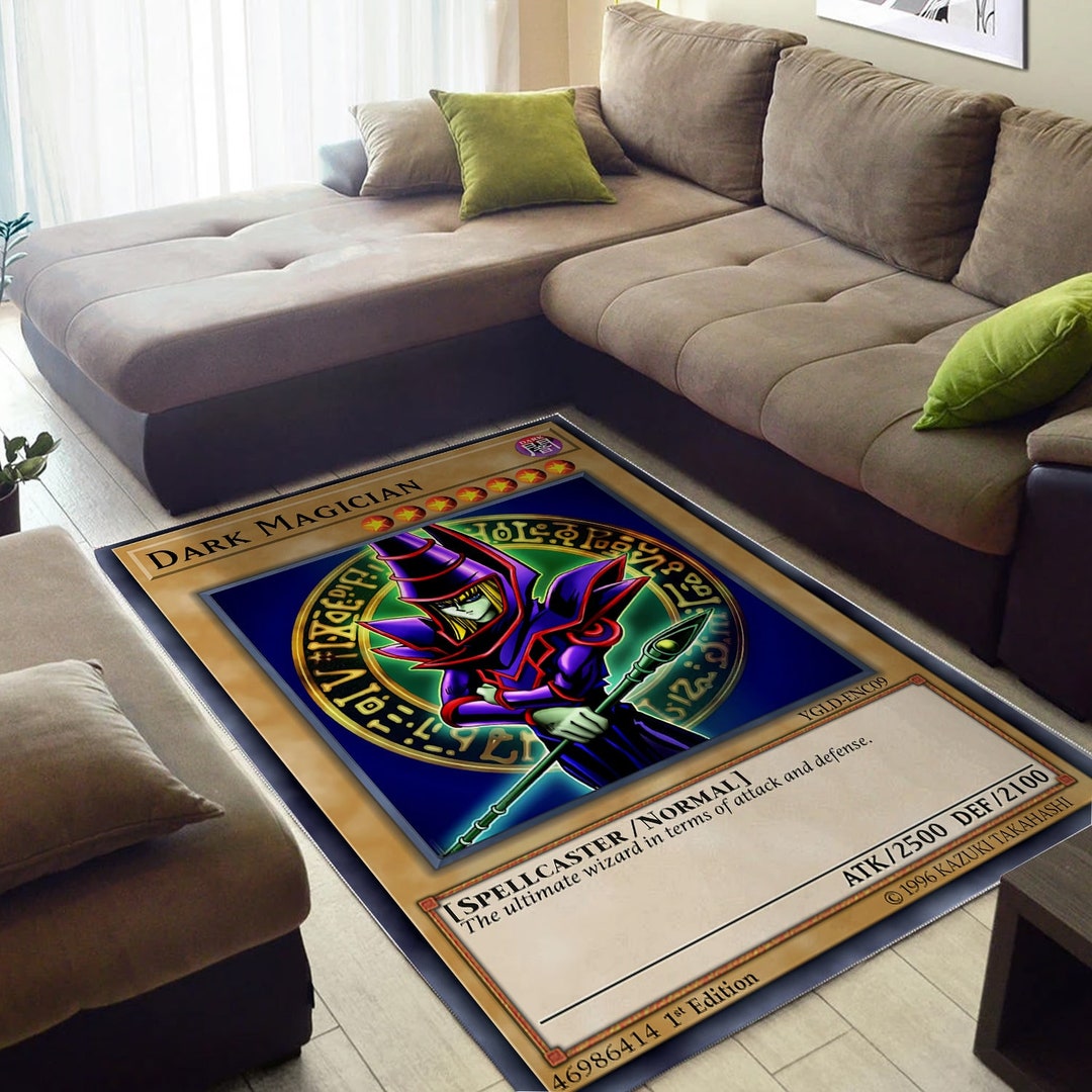 Dark Magician Girl Dark Magician Card Rug Anime Rugcustom Etsy