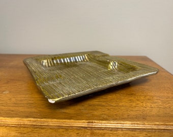 Vintage Gold Textured Cigar Ashtray
