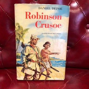 Vintage Robinson Caruso by Daniel Defoe 1945