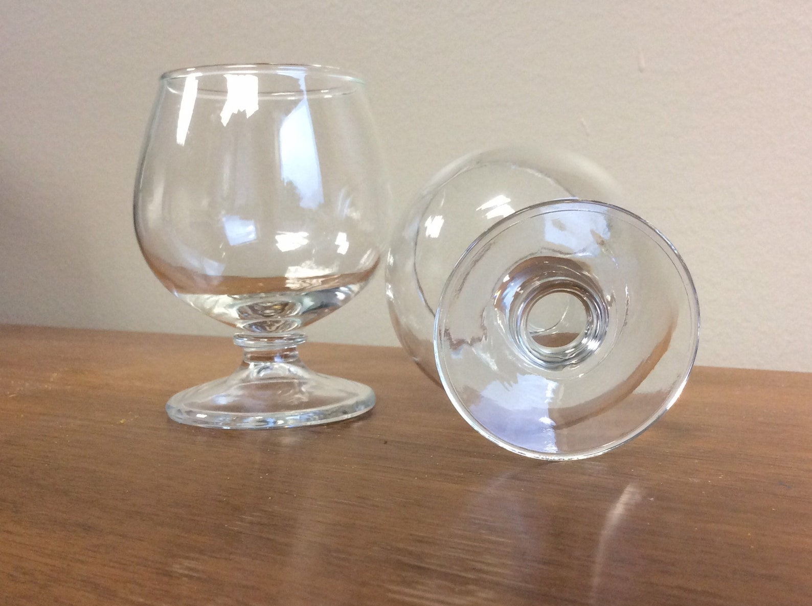 Par de Vintage Mini Brandy Snifters Etsy