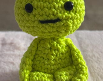 Smiski inspirierte Häkelpuppe