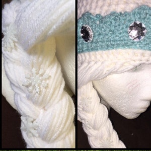 Queen Elsa hat/wig Frozen