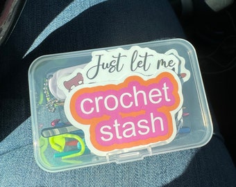 kit de viagem de crochê