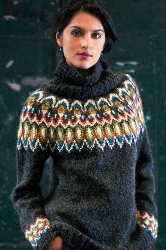 colourful turtleneck