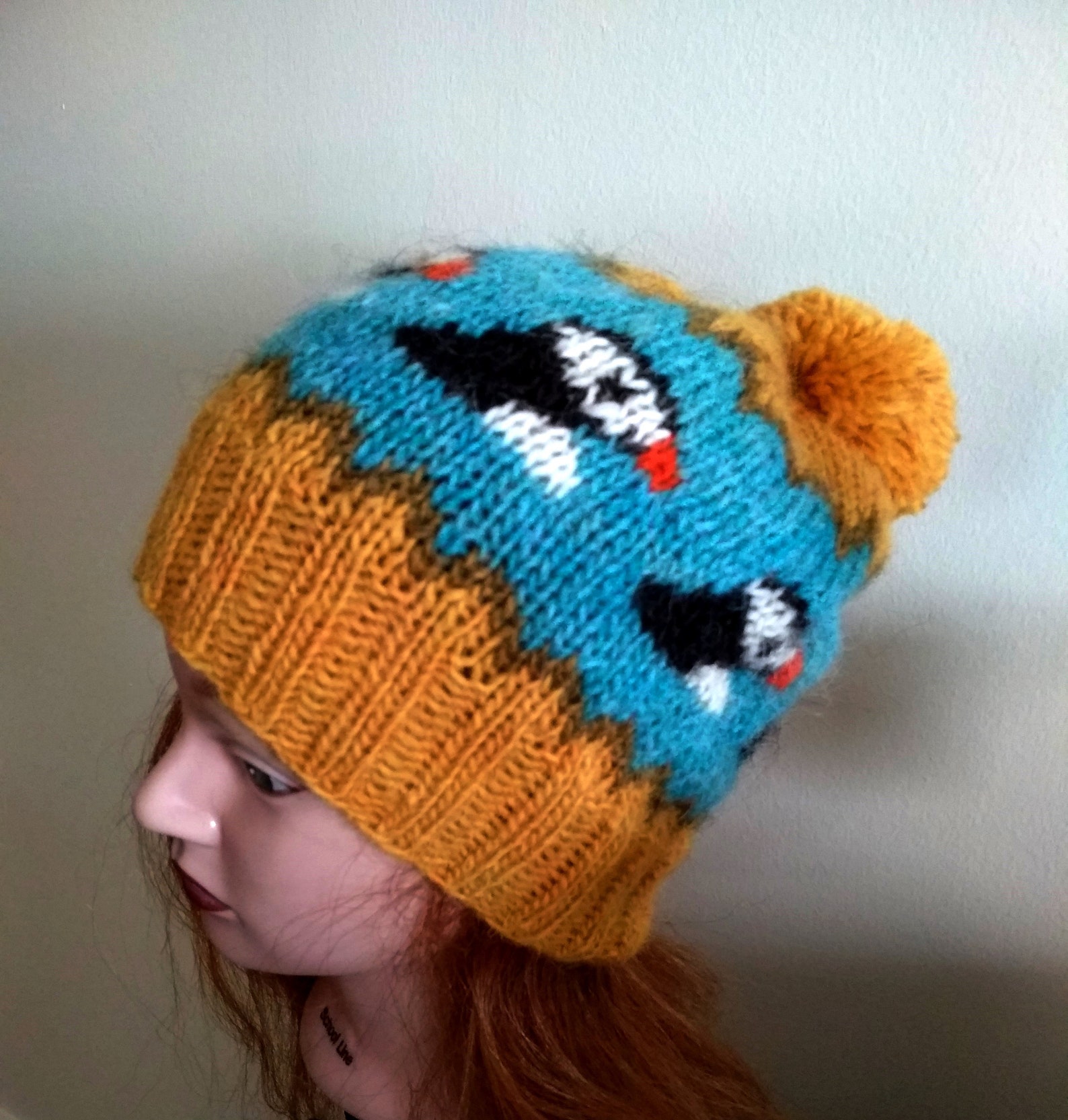 puffin bobble hat