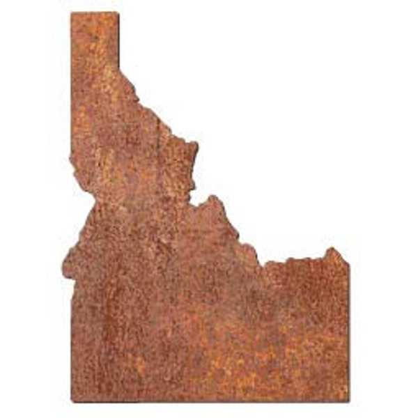 Steel Idaho State Outline Border steel metal wall art wall hanging decal made in USA various finishes, sizes