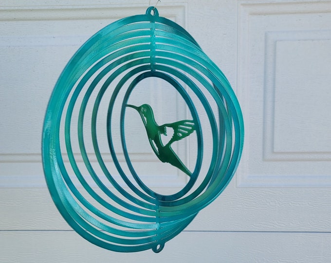 Hummingbird wind spinner, spring decor, bird lover gifts, gifts for her, house warming gift, sun catcher, wildlife decor, porch decor, new