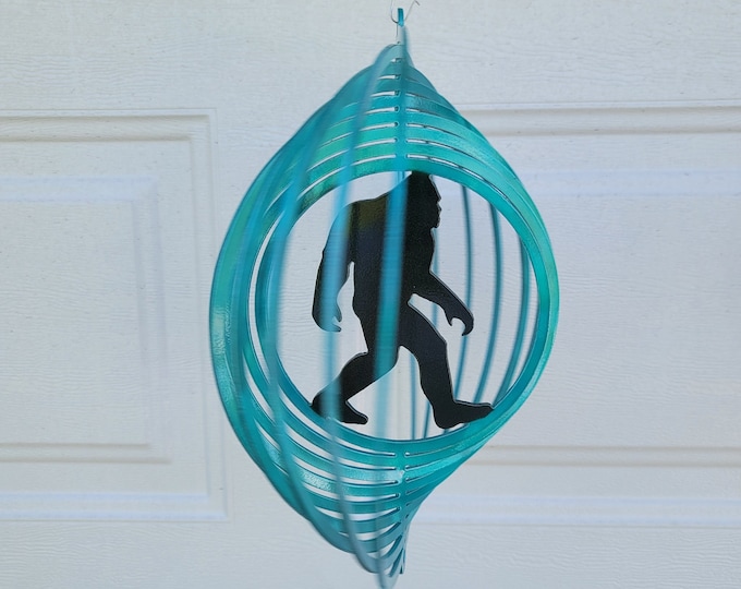 bigfoot wind spinner, sasquatch gifts, funny garden decorations, metal yard art, bigfoot signs, yeti decor, bigfoot decor, sasquatch garden