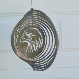 Eagle wind spinner, patriotic wind spinners for outdoors, 4th of July decor outdoor decor, red white and blue garden decor, military mom