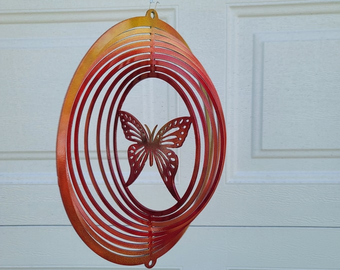 Butterfly wind spinner, wind spinner, butterfly, yard art, garden decor, spring decor, house warming gift, gifts for girls, girls birthday