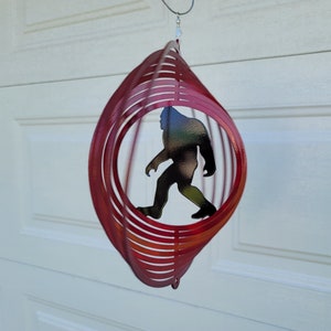 Bigfüße Windspiel, Sasquatch Geschenke, lustige Gartendekoration, Metall-Yard-Art, Bigfoot-Schilder, Yeti-Dekor, Bigfüße, Sasquatch-Garten